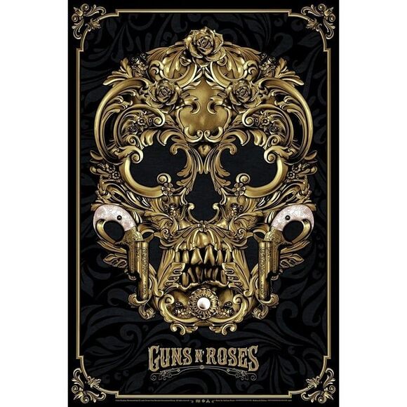 Guns N' Roses Anthony Petrie Flocked BNG Art Print 24 x 36 rock 7 color NEW - Picture 4 of 9